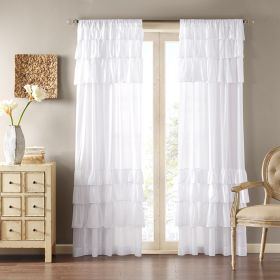 Cotton Oversized Ruffle Curtain Panel(Only 1 Pc Panel)