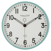 Mainstays Indoor 11.5" Round Mint Green Arabic Retro Schoolhouse Analog Wall Clock