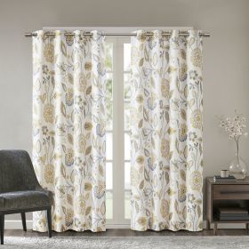 Jacquard Printed Room Darkening Curtain Panel