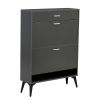 Shoe Cabinet , Shoe storage shelves, Grey