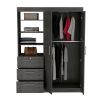 Armoire Rumanu, Bedroom, Smokey Oak