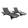 SALEM PE WICKER CHAISE LOUNGE WITH ARM