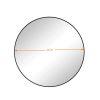 Wall Mirror 39 Inch Black Round Mirror Metal Frame