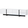 Black & White Contemporary Design TV Stand