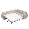 [NEW ARRIVED] [VIDEO PROVIDED] Sleeper Sofa, 2 in 1 Pull Out Couch Bed,6 seater sofa bed, L Shaped Sleeper Sectional Sofa Couch,Riveted sofa,104'' Lar