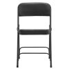 4 Pack Metal Folding Chairs with Padded Seat and Back, for Home and Office, Indoor and Outdoor Events Party Wedding, Black