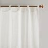 Yarn Dye Sheer Curtain Panel Pair(2 Pcs Window Panels)