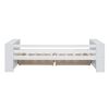 Twin Size Daybed with Shelves and Drawers, White