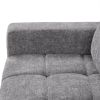 U_STYLE Soft Upholstered Sectional Sofa Bed with Storage Space, Suitable for Living Rooms and Apartments.