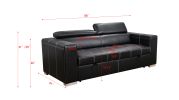 88 Inch Convertible Sofa Couch with Pull Out Bed, Modern Lounge Sleeper Sofa Set with Adjustable Headrest, Sofa Bed Furniture for for Living Room, Apa