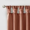 Twist Tab Lined Window Curtain Panel