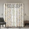 Jacquard Printed Room Darkening Curtain Panel