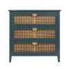 3 Drawer Cabinet,Natural rattan,American Furniture,Suitable for bedroom, living room, study