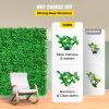 VEVOR Artificial Boxwood Panel UV 6pcs Boxwood Hedge Wall Panels, Artificial Grass Backdrop Wall 20" X 20" 4 cm Green Grass Wall, Fake Hedge for Decor