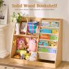 Kids Bookshelf and Toy Storage Organizer, Wooden Kids Book Shelf,Childrens Bookshelf, Bookcase for Kids Room,Nursery Bookcase for Kids, Children, Todd