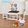 Kids Table and Chair Set with Storage,Table and Chairs for Kids 2-5, Toddler Table and Chair Set 2-4 Year Old, Toddler Activity Table, Table for Kids