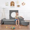 Modular Kids Play Couch,Kids Couch Building Fort, Kids Couch for Playroom and Bedroom