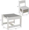 Kids Table and Chair Set with Storage,Table and Chairs for Kids 2-5, Toddler Table and Chair Set 2-4 Year Old, Toddler Activity Table, Table for Kids