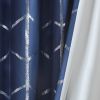 Total Blackout Metallic Print Grommet Top Curtain Panel(Only 1 Pc Panel)