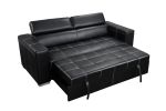 88 Inch Convertible Sofa Couch with Pull Out Bed, Modern Lounge Sleeper Sofa Set with Adjustable Headrest, Sofa Bed Furniture for for Living Room, Apa