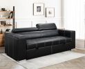 88 Inch Convertible Sofa Couch with Pull Out Bed, Modern Lounge Sleeper Sofa Set with Adjustable Headrest, Sofa Bed Furniture for for Living Room, Apa